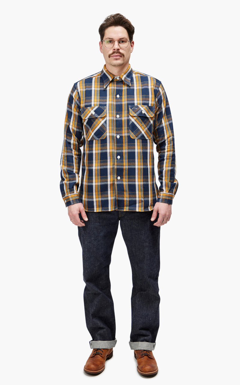 Warehouse & Co. 3104 Flannel Shirt Navy