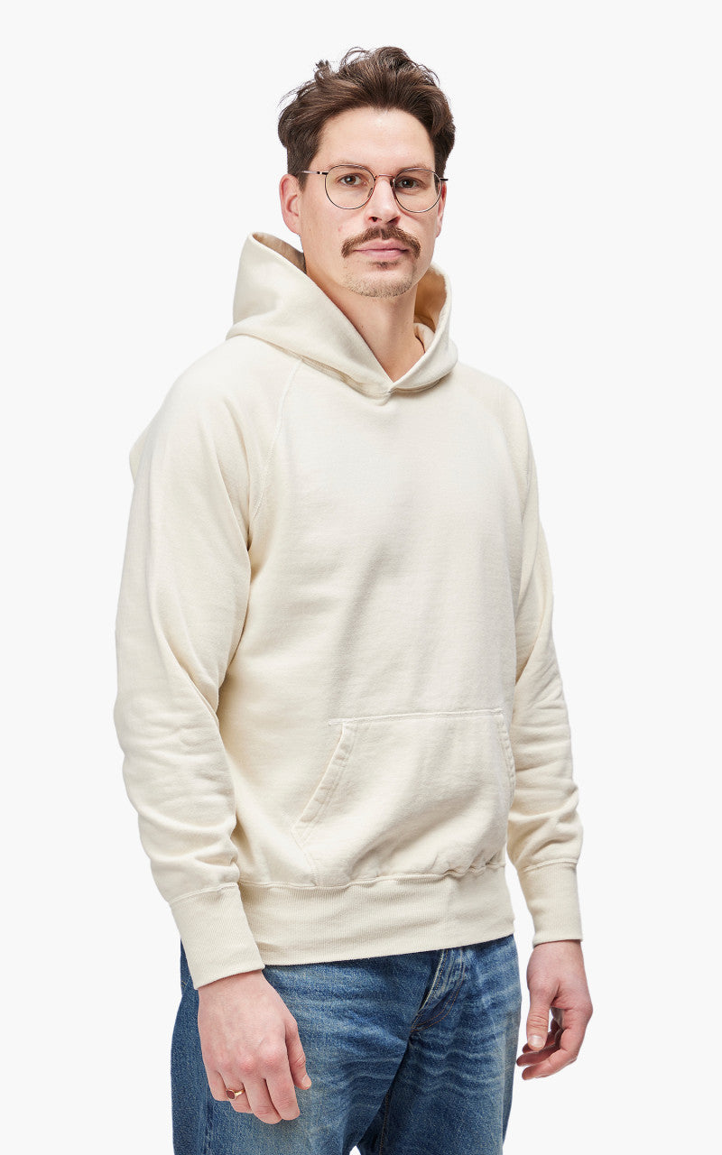 Warehouse & Co. 462 No Print Hoodie Cream
