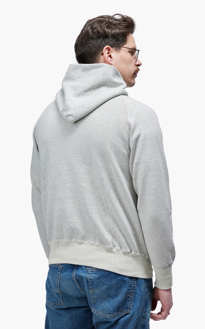 Warehouse & Co. 462 No Print Hoodie Heather Grey