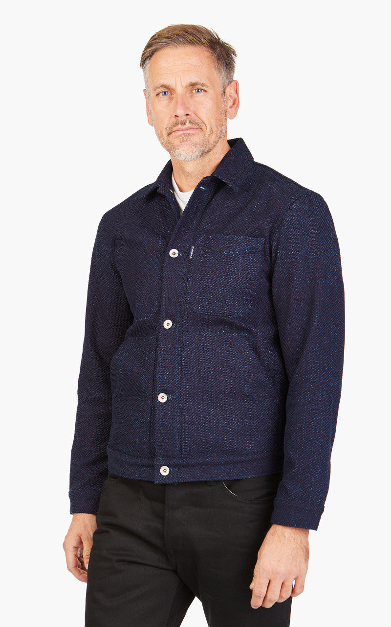 Wingman Denim Sashiko Jacket Indigo 12.5oz