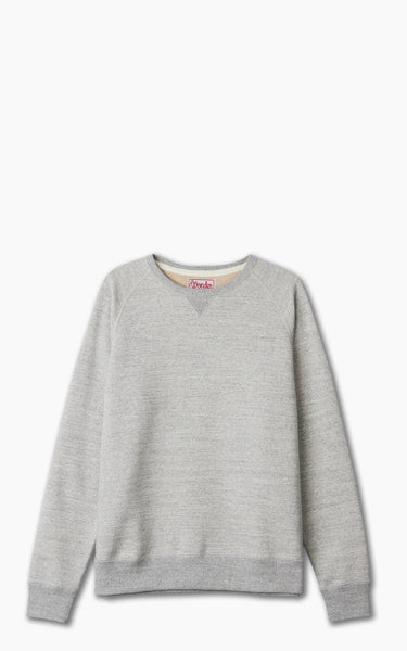 Wonder Looper Pullover Crewneck Fleeced Fox Fiber Heather Grey