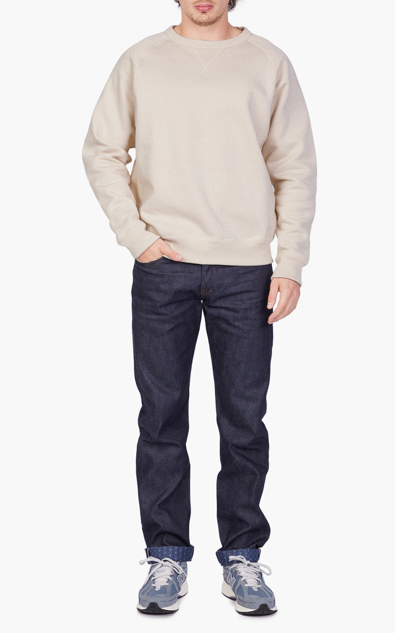 Wonder Looper Pullover Crewneck Double Heavyweight French Terry Ecru