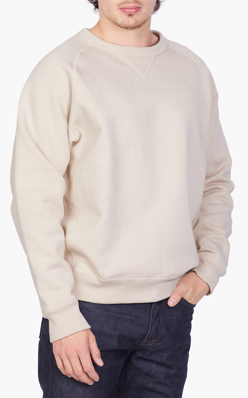 Wonder Looper Pullover Crewneck Double Heavyweight French Terry Ecru
