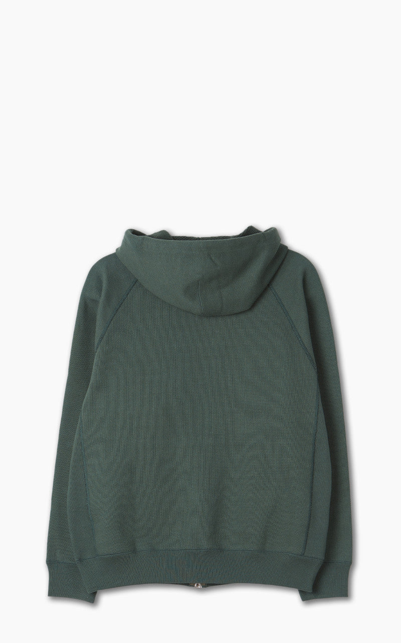 Wonder Looper Zip Hoodie Double Heavyweight French Terry Green