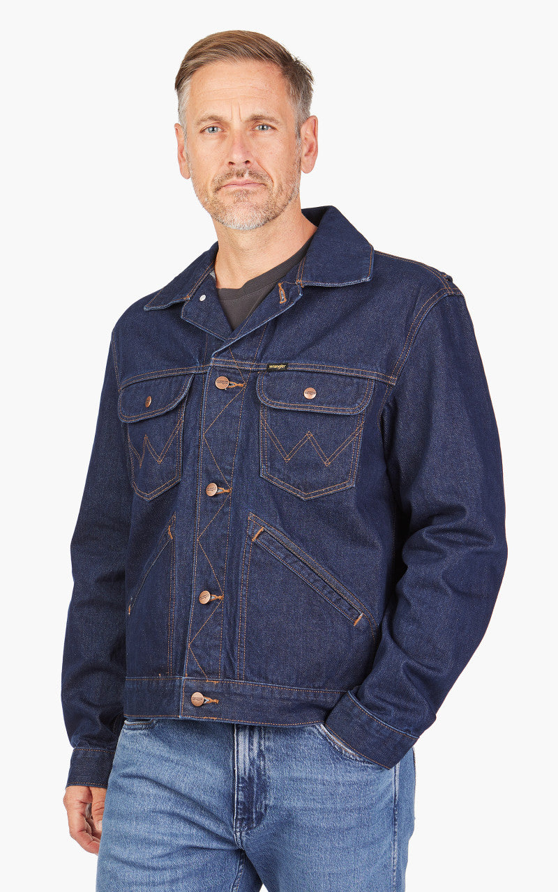 Wrangler Indigood Icons 124MJ Westernjacke Rinse