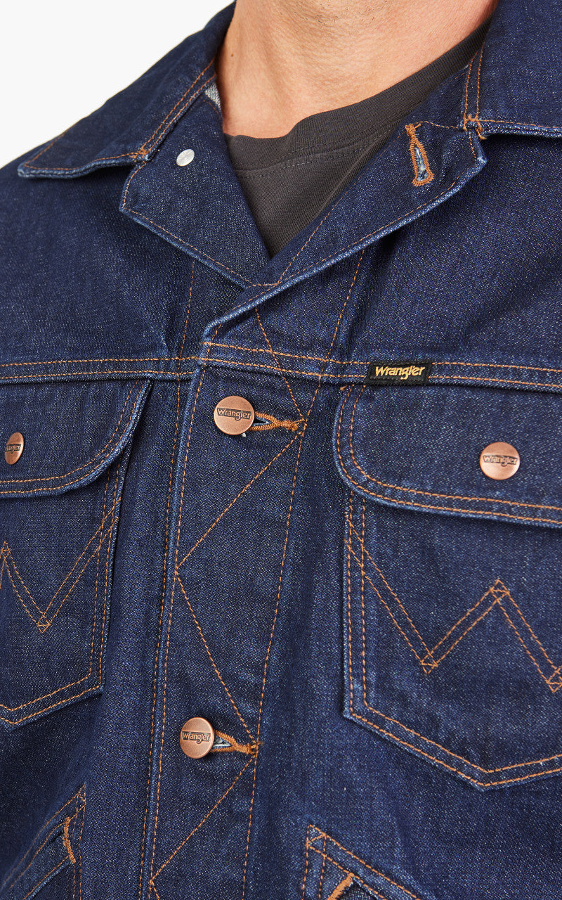 Wrangler Indigood Icons 124MJ Westernjacke Rinse