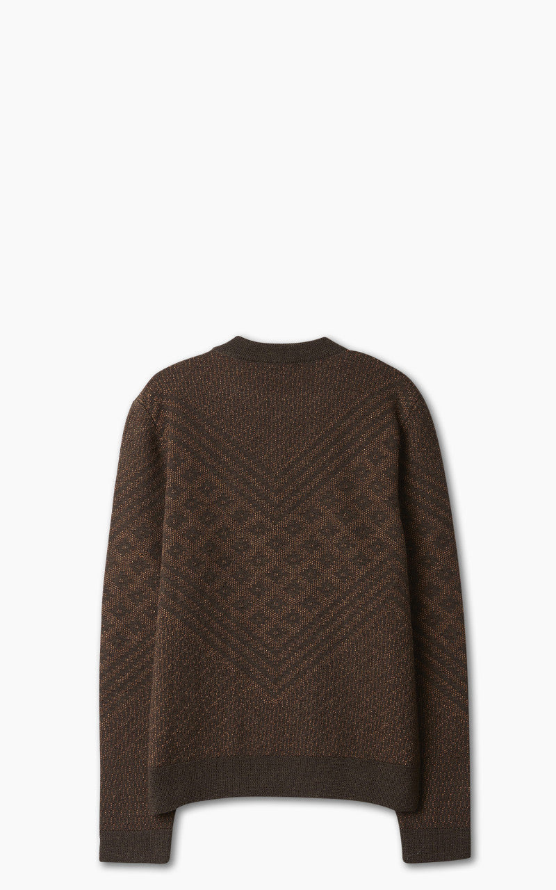 Wales Bonner Henri Sweater Brown & Orange