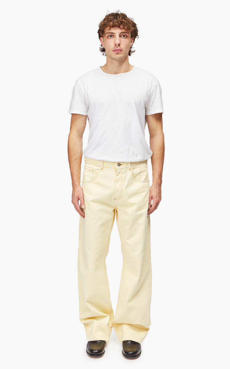 Wales Bonner Sunrise Jeans Pale Yellow