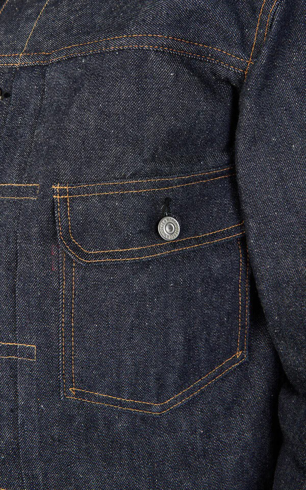 Warehouse & Co. 2002XX 1953 Model Type 2 Denim Jacket Unwashed Indigo