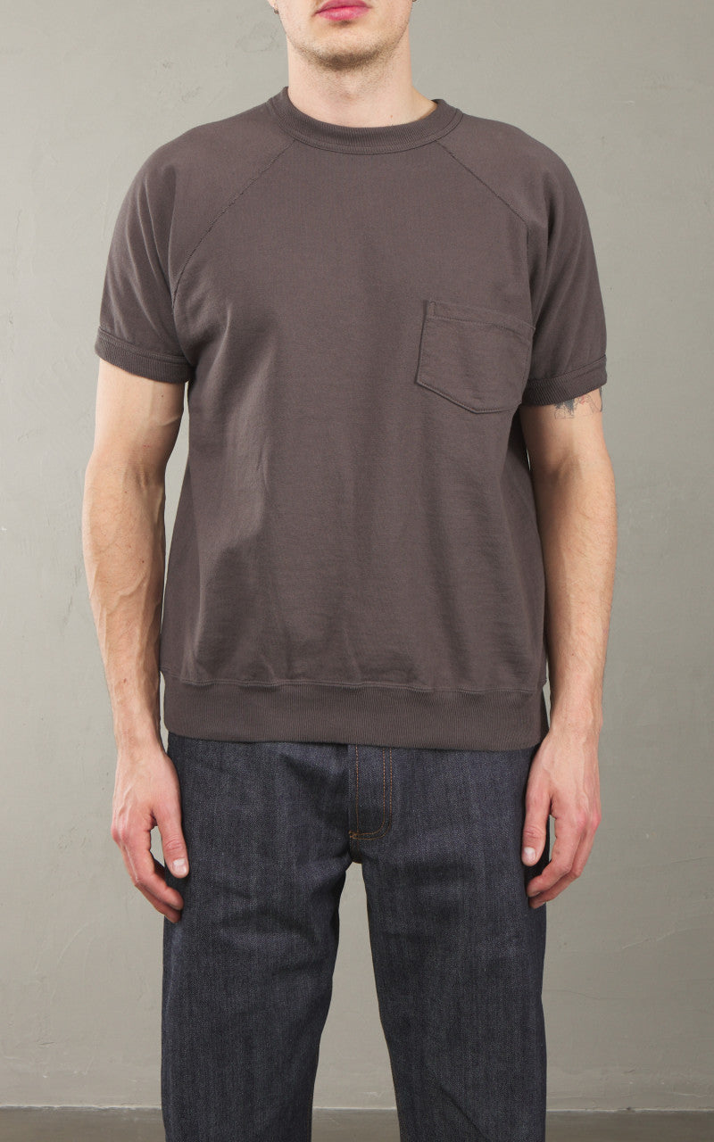Warehouse & Co. Lot 4105 Short Sleeve Pocket Sweatshirt Black
