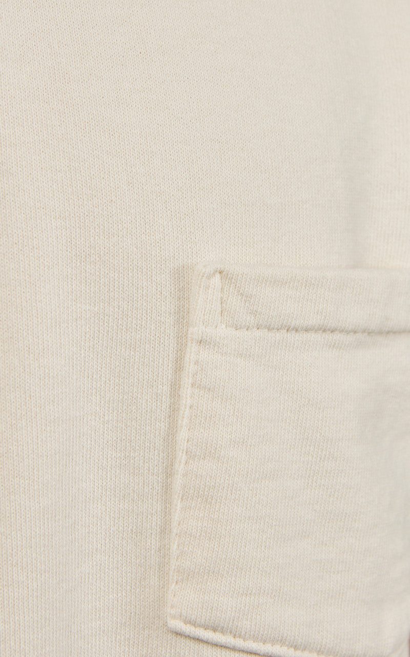 Warehouse & Co. Lot 4105 Short Sleeve Pocket Sweatshirt Cream
