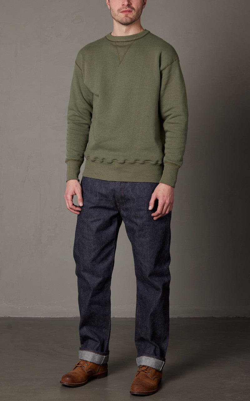 Warehouse & Co. Lot 401 Plain Sweatshirt OD Green