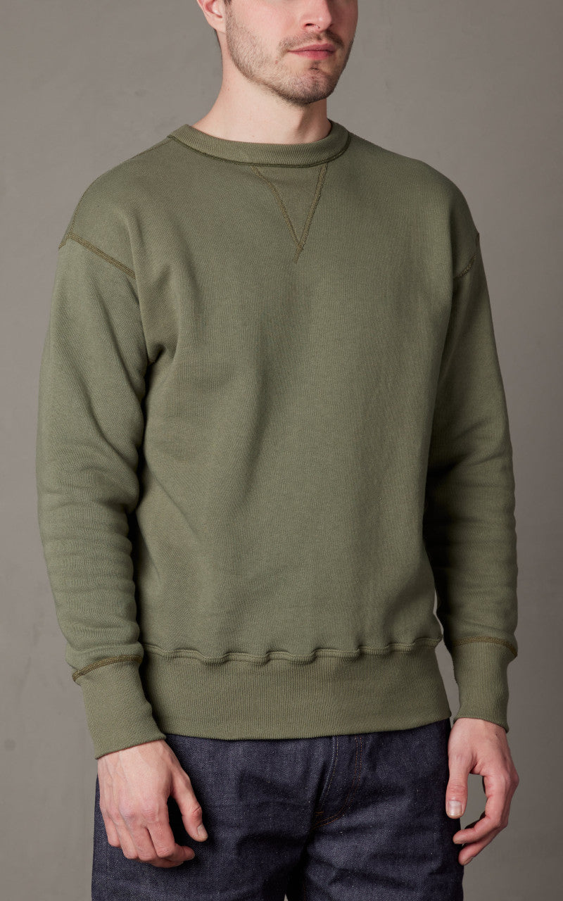 Warehouse & Co. Lot 401 Plain Sweatshirt OD Green