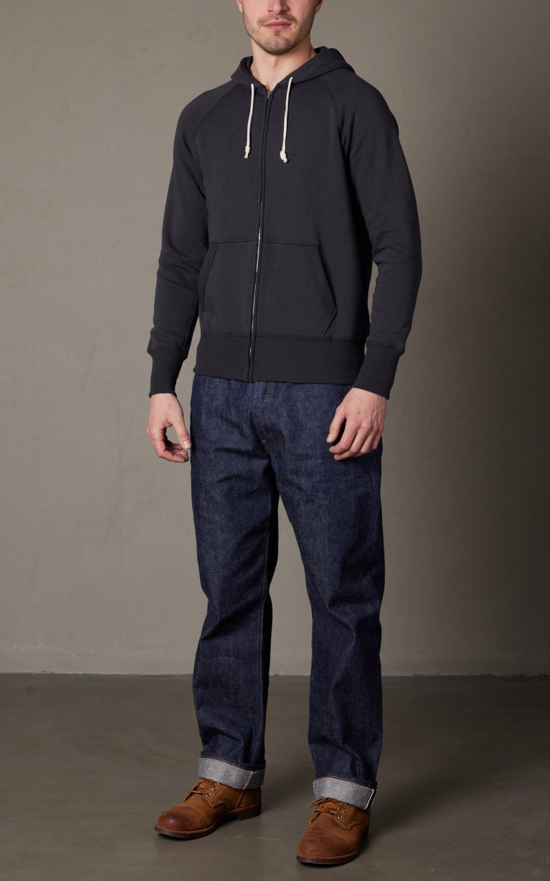 Warehouse & Co. Lot 451 Raglan Freedom Full Zip Hoodie Black
