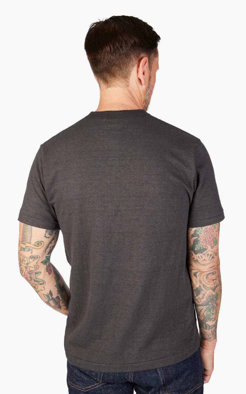 Warehouse & Co. Lot 4082 One Button Henley T-Shirt Black