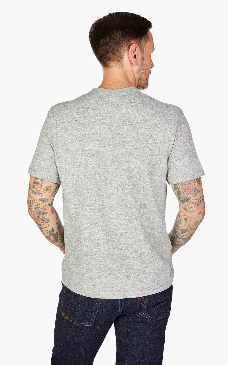 Warehouse & Co. Lot 4082 One Button Henley T-Shirt Heather Grey