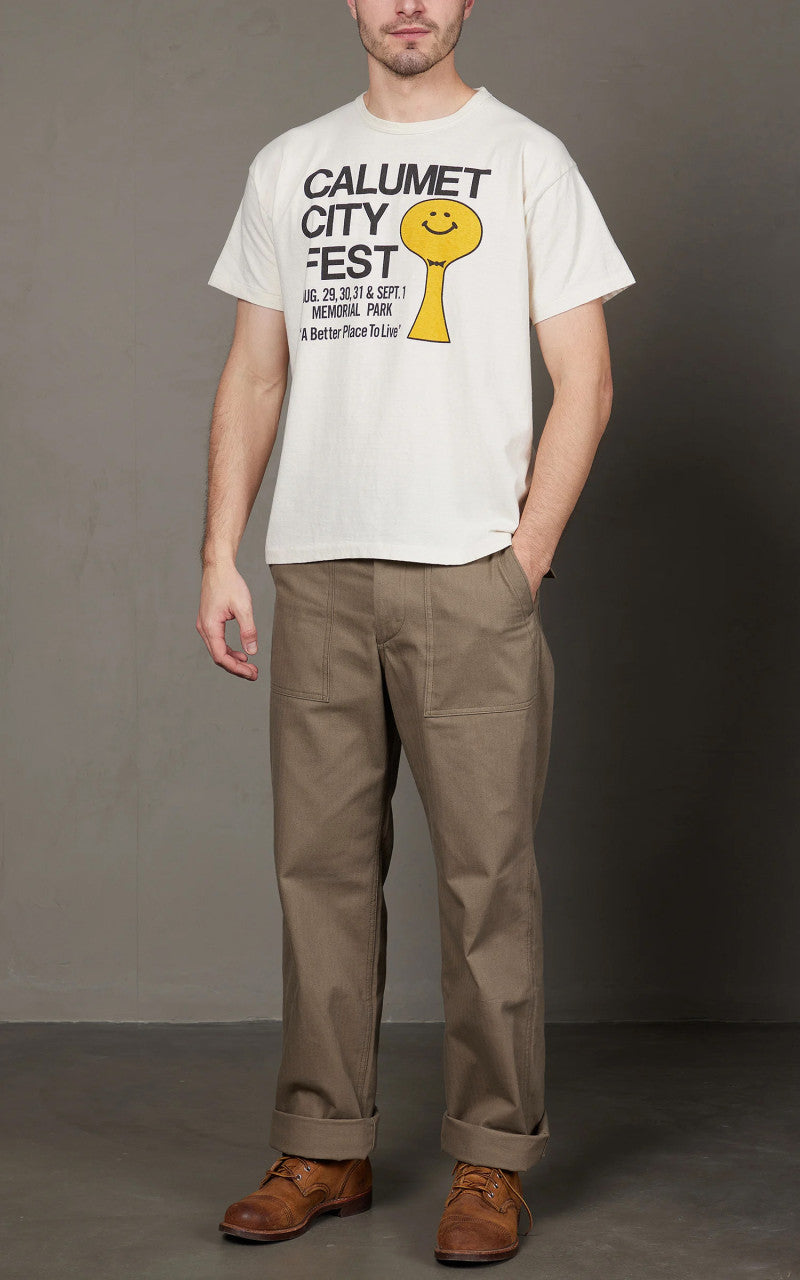 Warehouse & Co. Lot 1086 Military Herringbone Pants OD Green