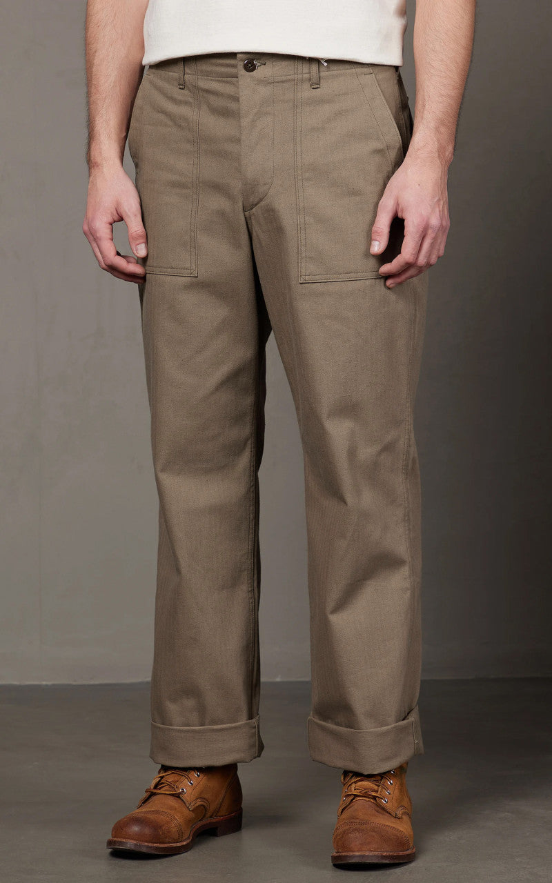 Warehouse & Co. Lot 1086 Military Herringbone Pants OD Green