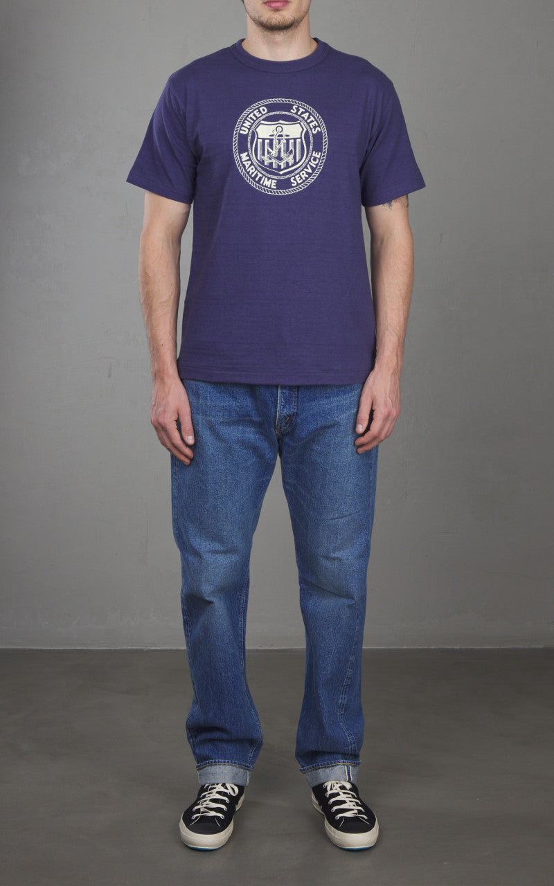 Warehouse & Co. Lot 4601 U.S. Maritime Service T-Shirt Navy
