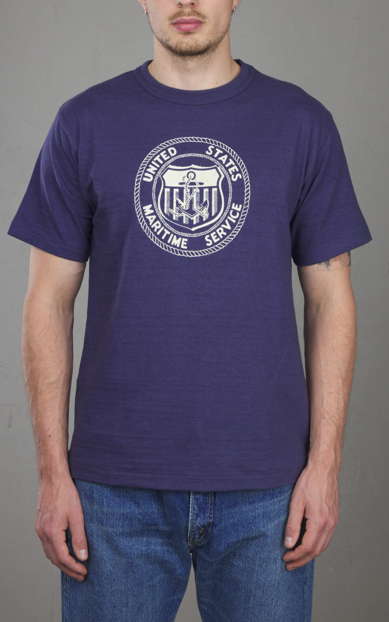 Warehouse & Co. Lot 4601 U.S. Maritime Service T-Shirt Navy