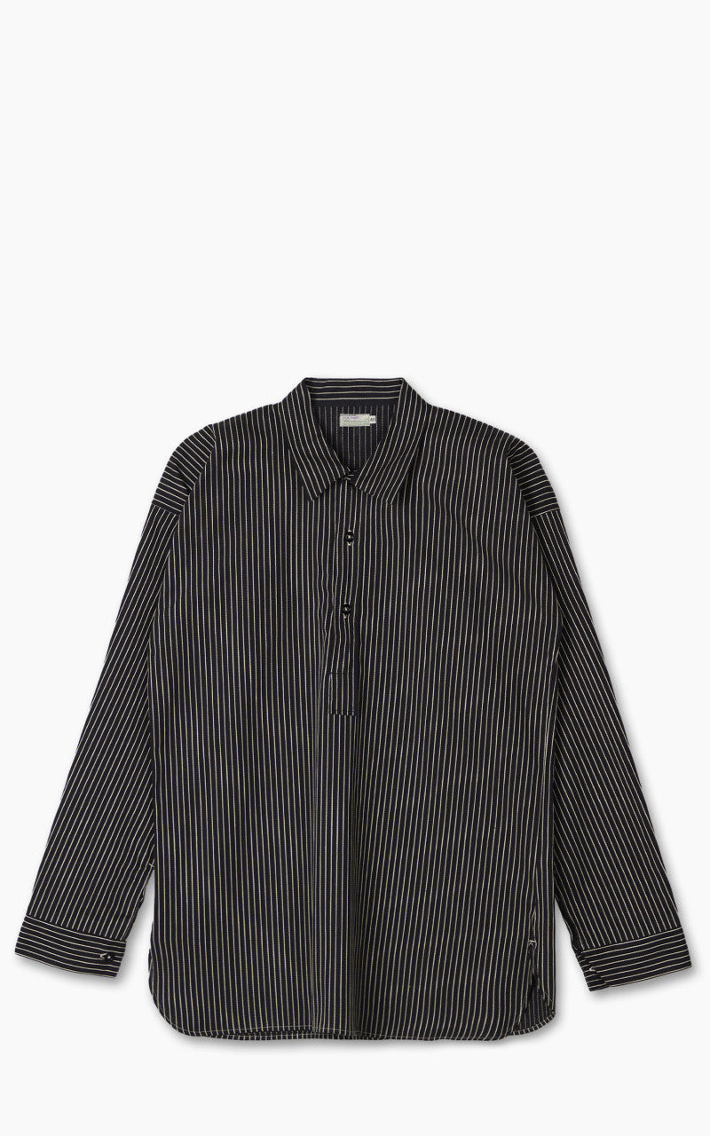Warehouse & Co. Lot 3045 Striped Pullover Shirt Black