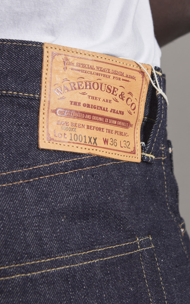 Warehouse & Co. Lot 1001XX 1947 Model Jeans Unwashed Indigo