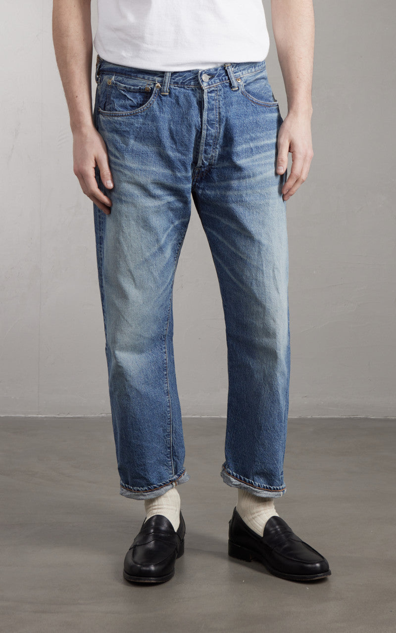 パンツ WAREHOUSE & CO. 2ND-HAND Lot.1101 Lot 2nd-Hand - 12oz 1101 Used Wash Selvedge - Light Indigo | Dant