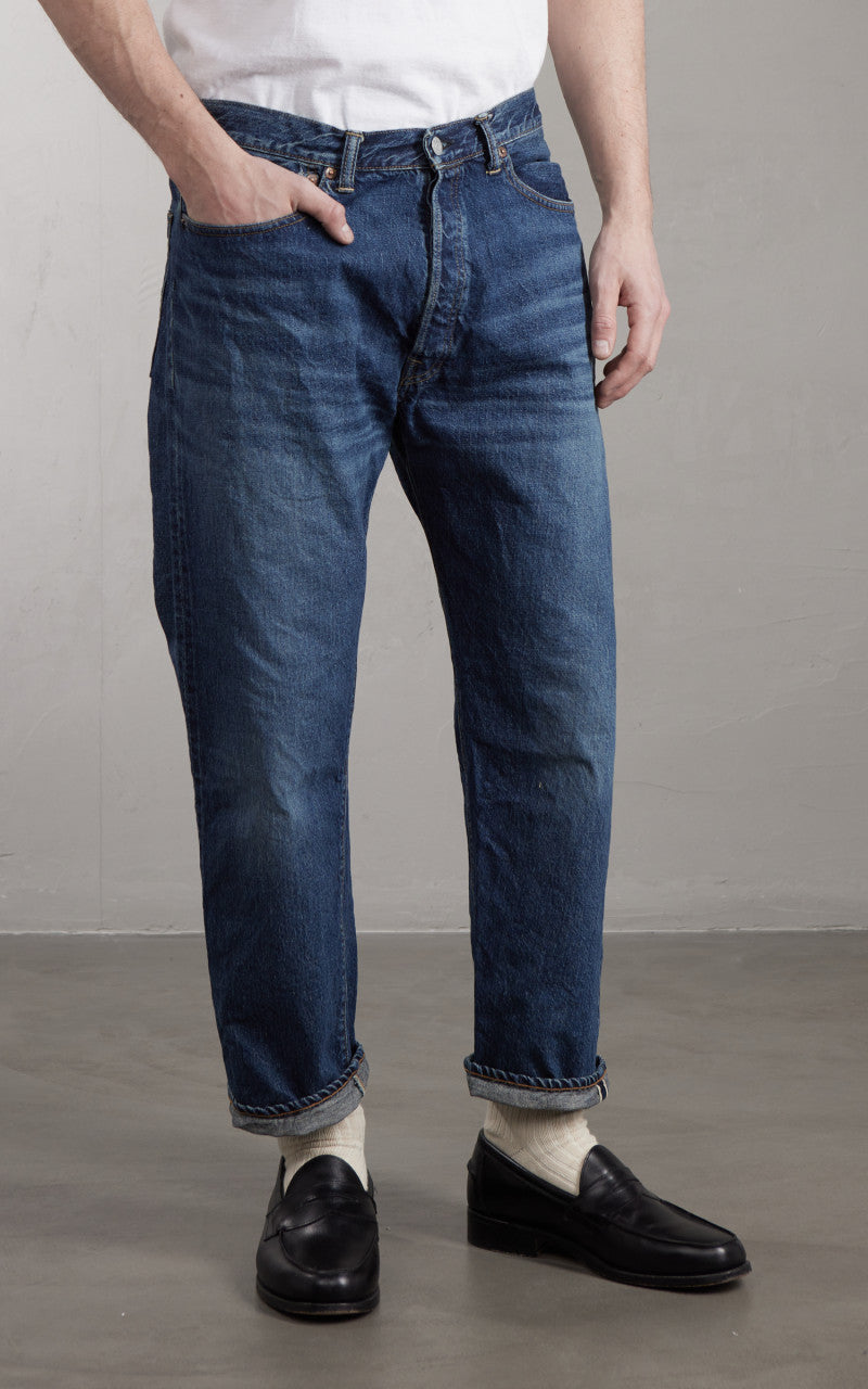 WAREHOUSE 2ND-HAND 1101 usedwash(中)W34 Warehouse & Co. Lot 1101 2nd Hand Jeans Used Wash Dark