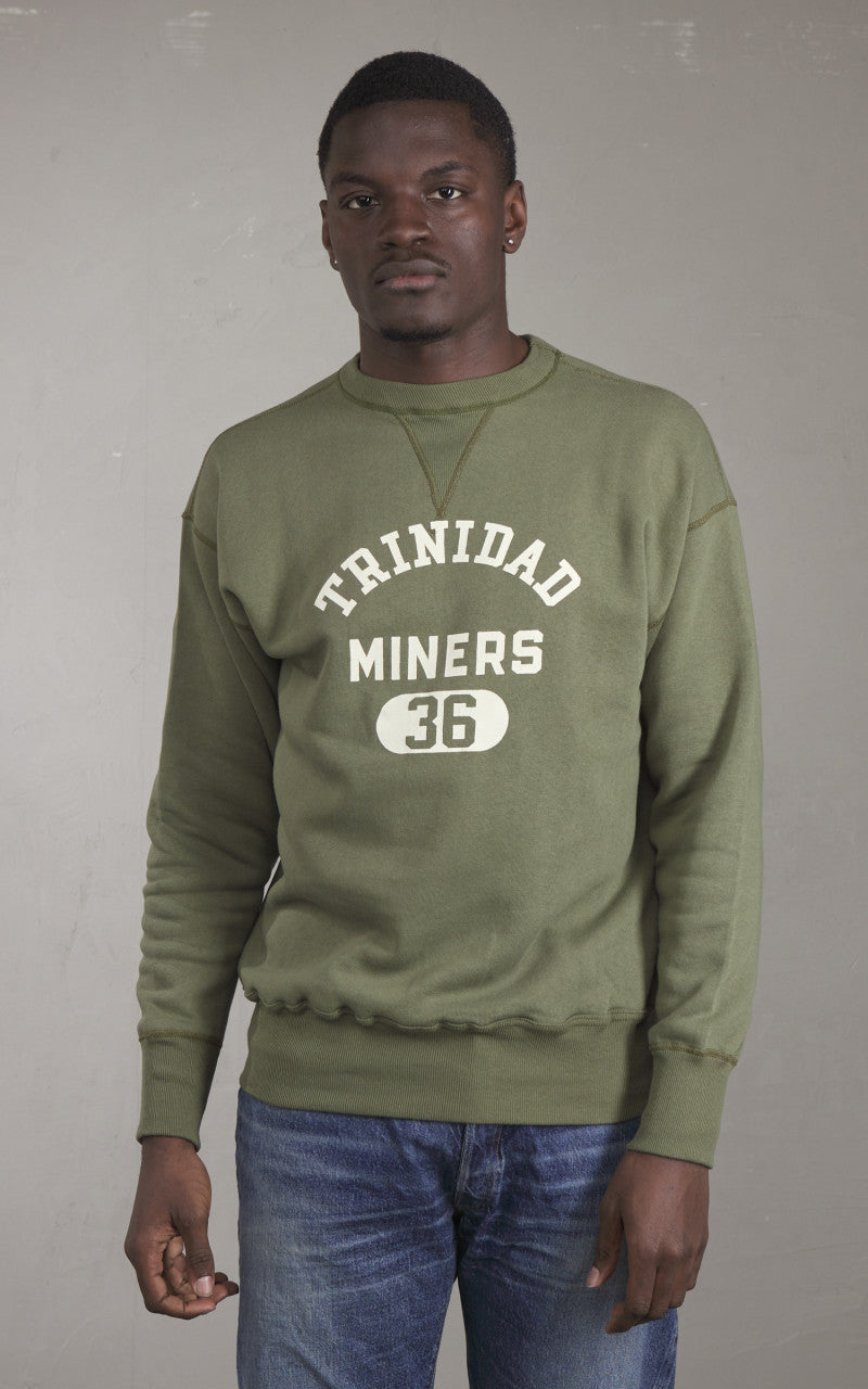 Warehouse & Co. Lot 401 Trinidad Print Sweatshirt Olive Drab