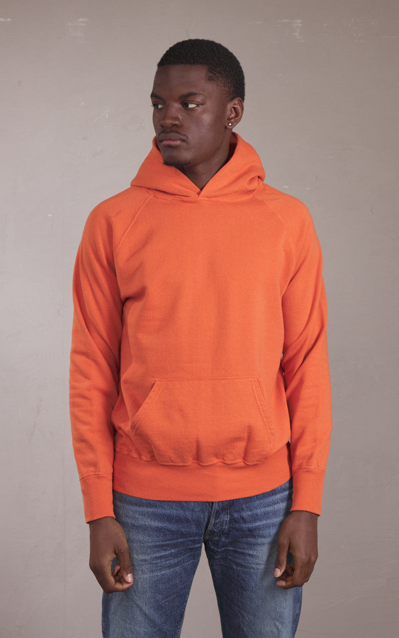 Warehouse & Co. Lot 462 No Print Hooded Sweatshirt Orange