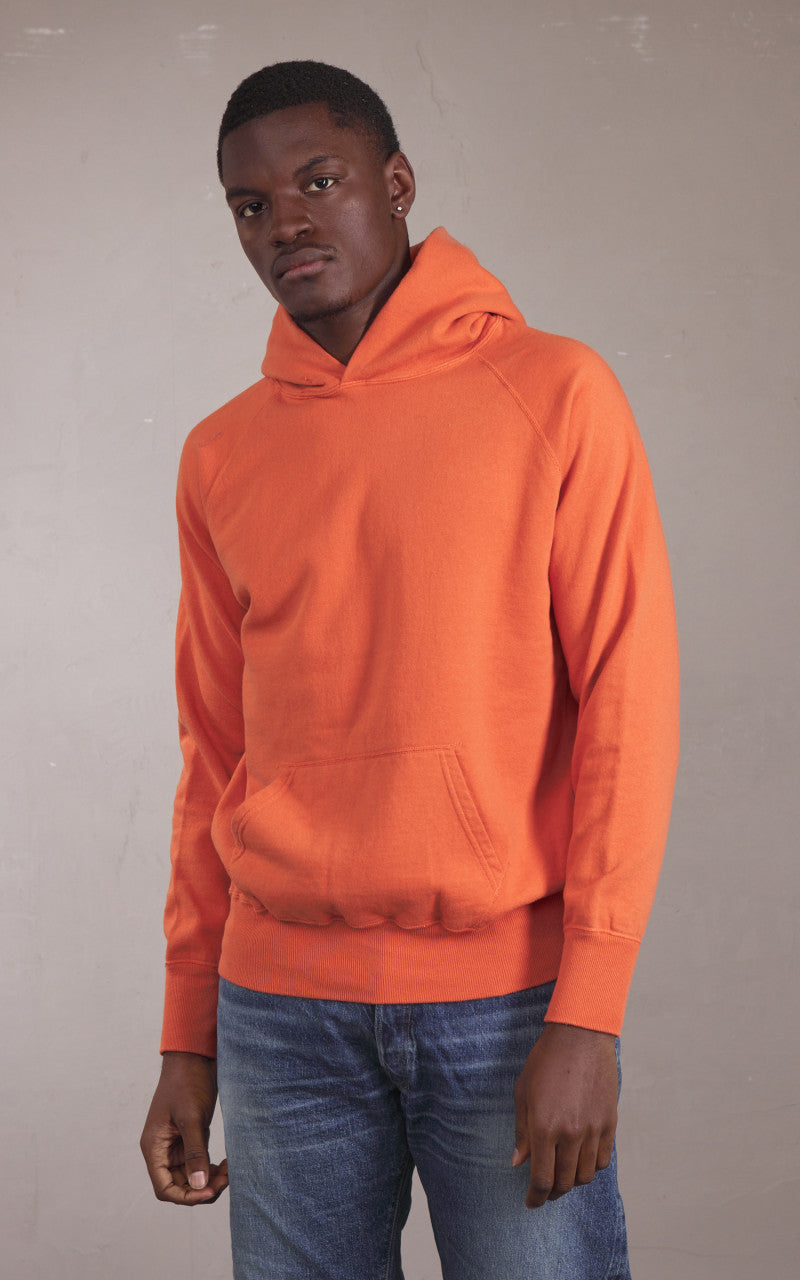 Warehouse & Co. Lot 462 No Print Hooded Sweatshirt Orange