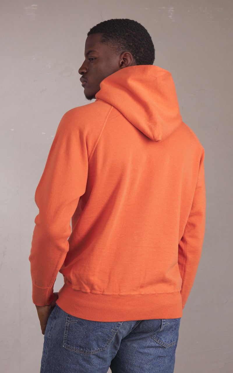 Warehouse & Co. Lot 462 No Print Hooded Sweatshirt Orange
