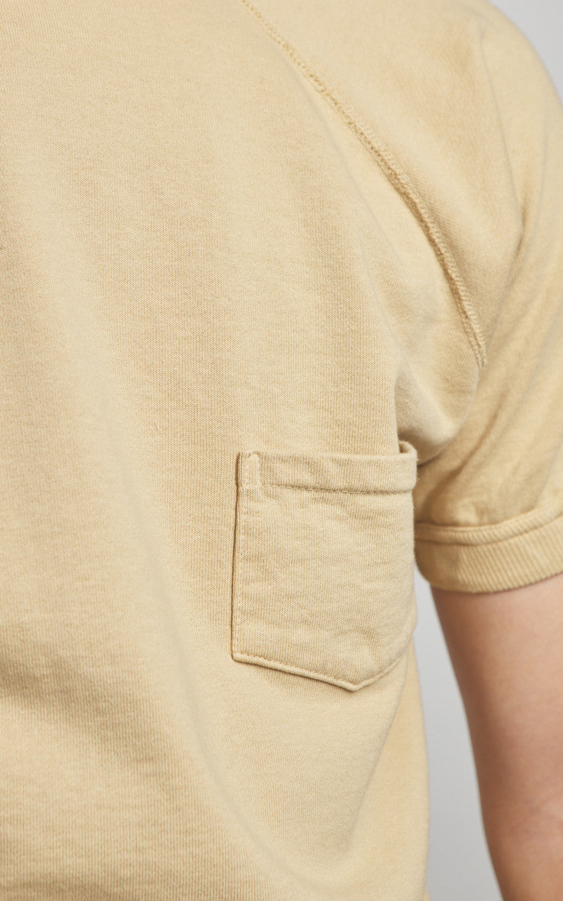 Warehouse & Co. Lot 4105 Short Sleeve Pocket Sweatshirt Dark Beige
