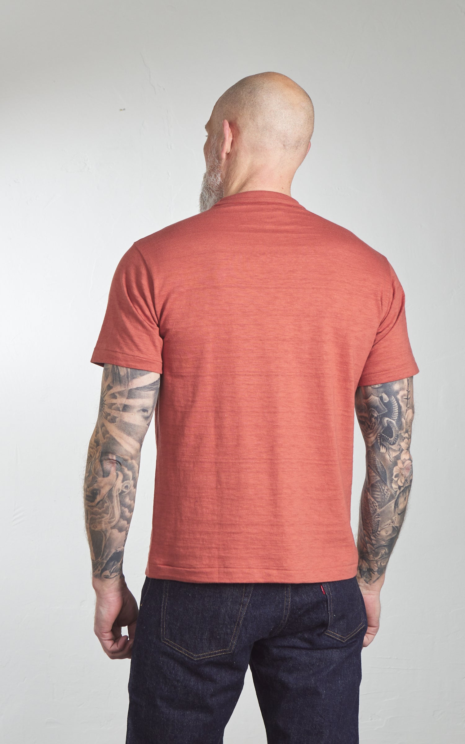 Warehouse & Co. Lot 4601 Military Academy T-Shirt Salmon