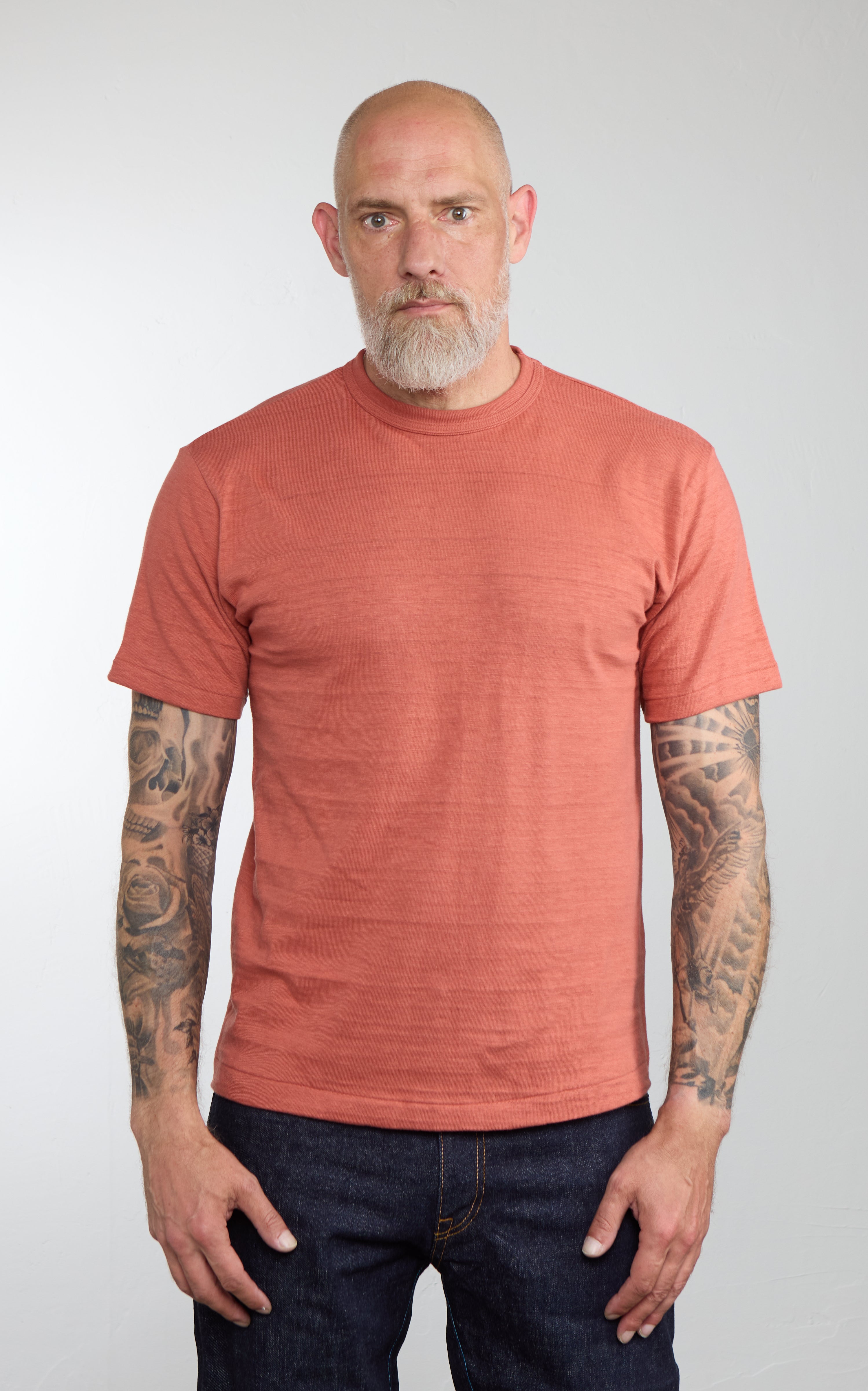 Warehouse & Co. Lot 4601 Plain T-Shirt Salmon