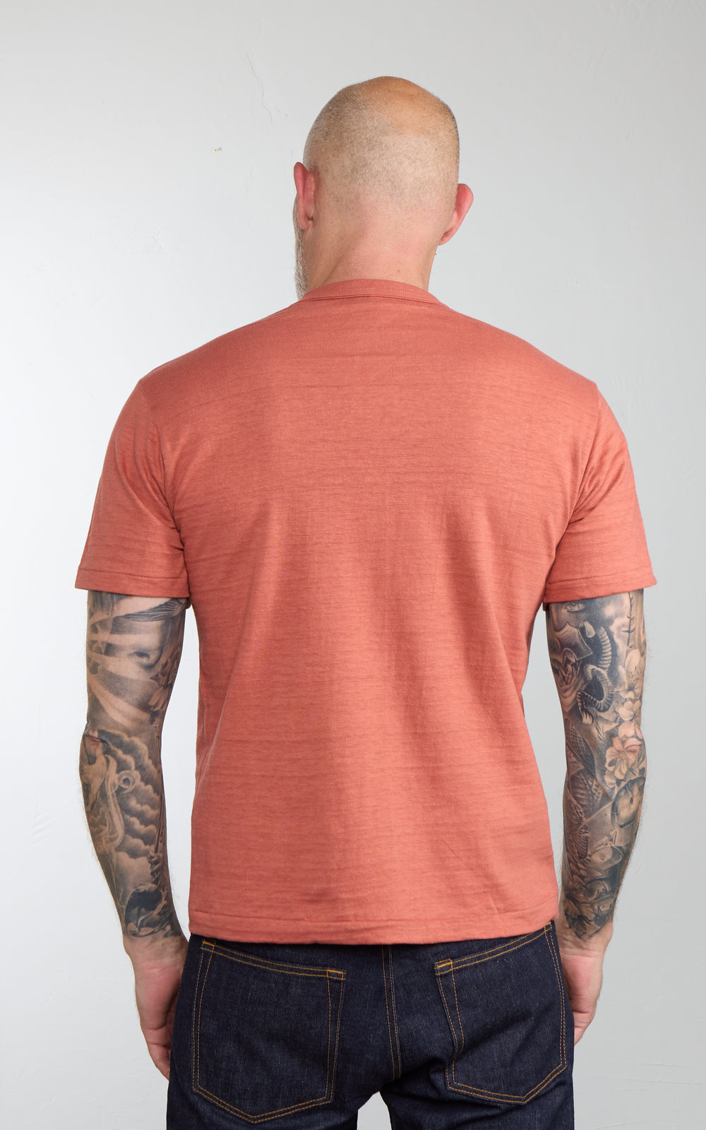 Warehouse & Co. Lot 4601 Plain T-Shirt Salmon
