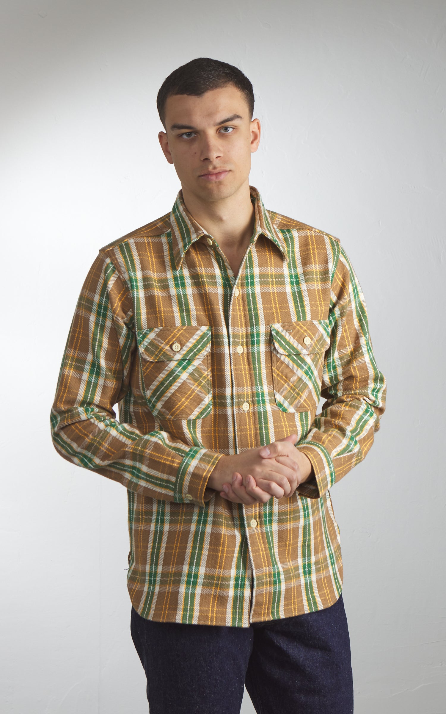 Warehouse & Co. Lot 3104 Flannel Shirt Brown