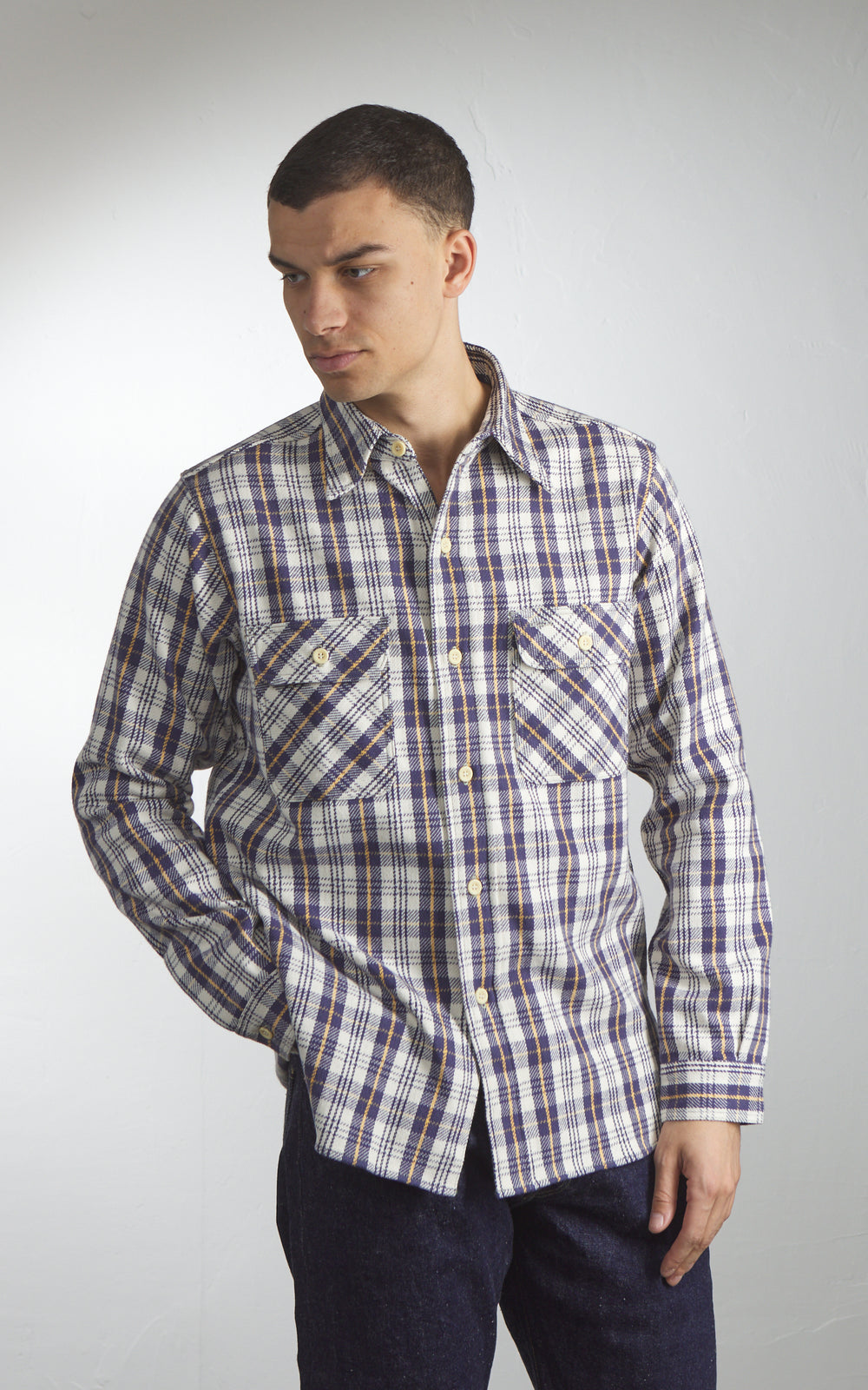 Warehouse & Co. Lot 3104 Flannel Shirt Navy
