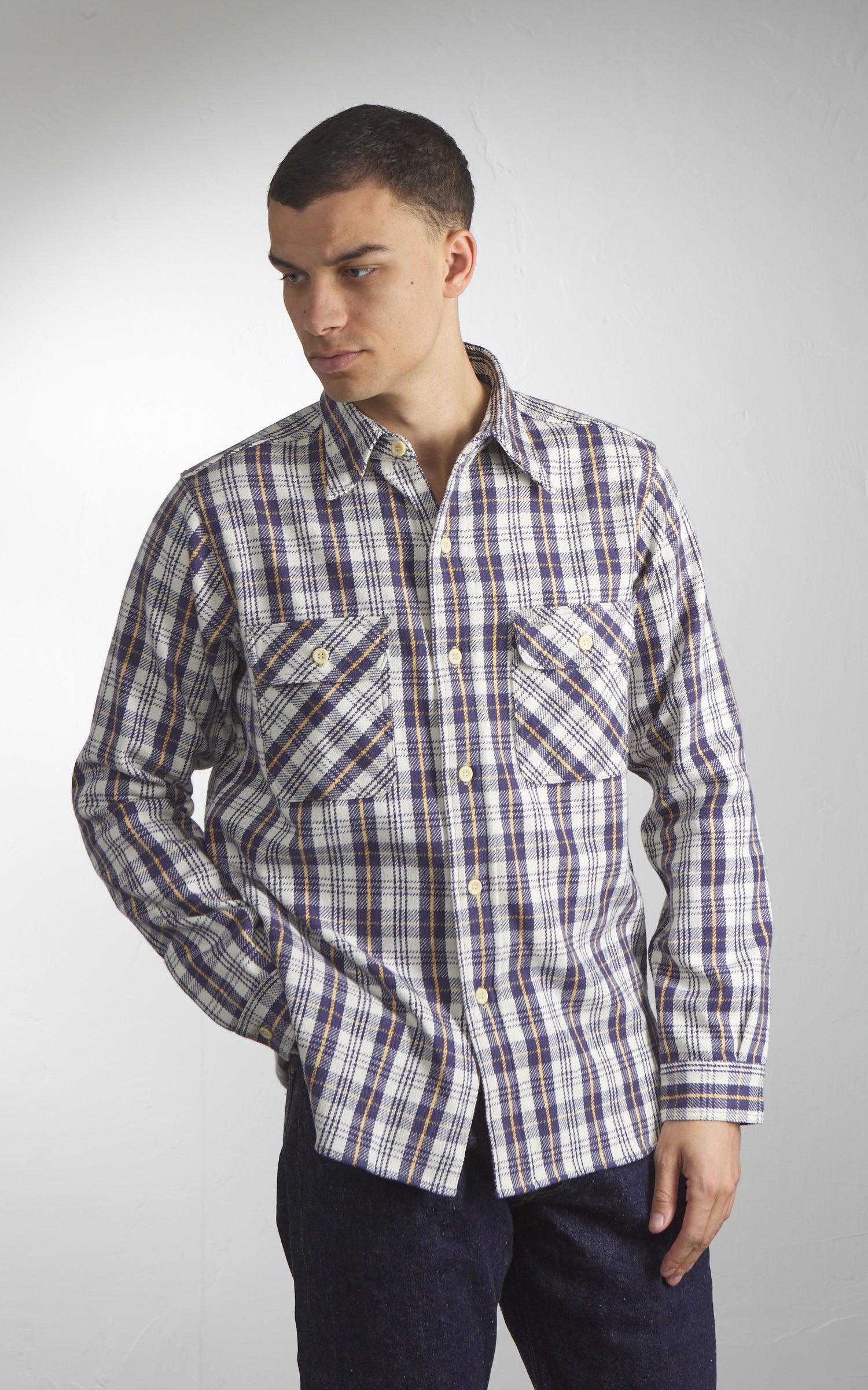 Warehouse & Co. Lot 3104 Flannel Shirt Navy