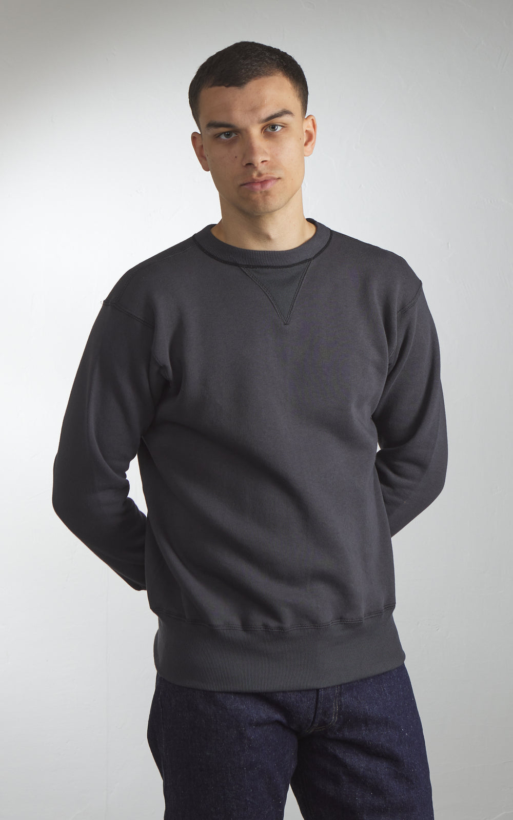 Warehouse & Co. Lot 403 Plain Sweatshirt Sumi Black