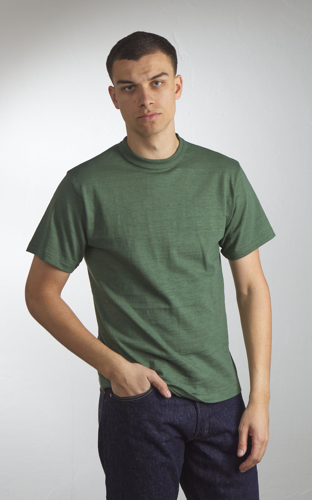 Warehouse & Co. Lot 4601 Plain T-Shirt Green