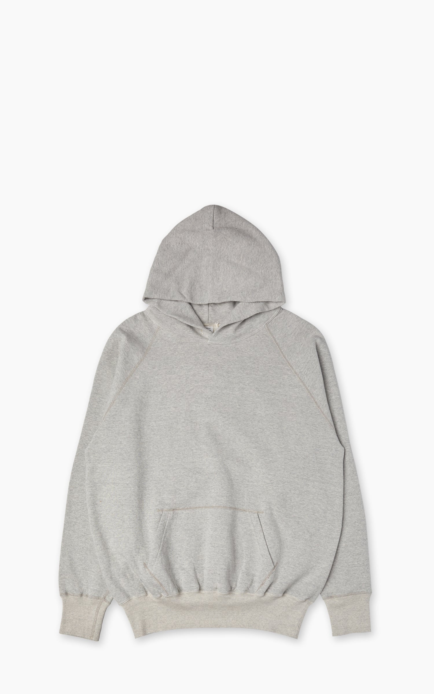 Warehouse & Co. Lot 462 Plain Hooded Sweatshirt Heather Grey