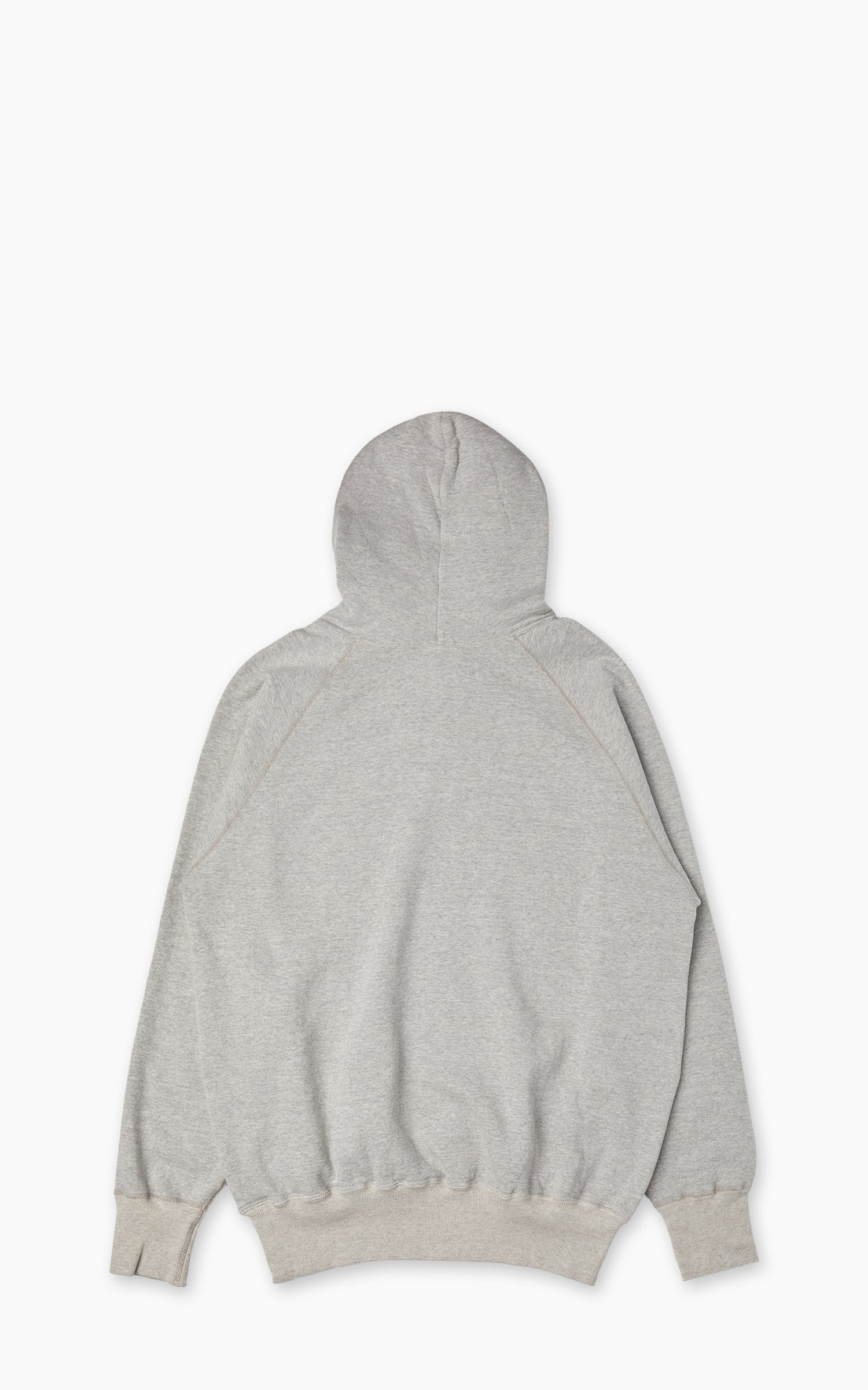 Warehouse & Co. Lot 462 Plain Hooded Sweatshirt Heather Grey