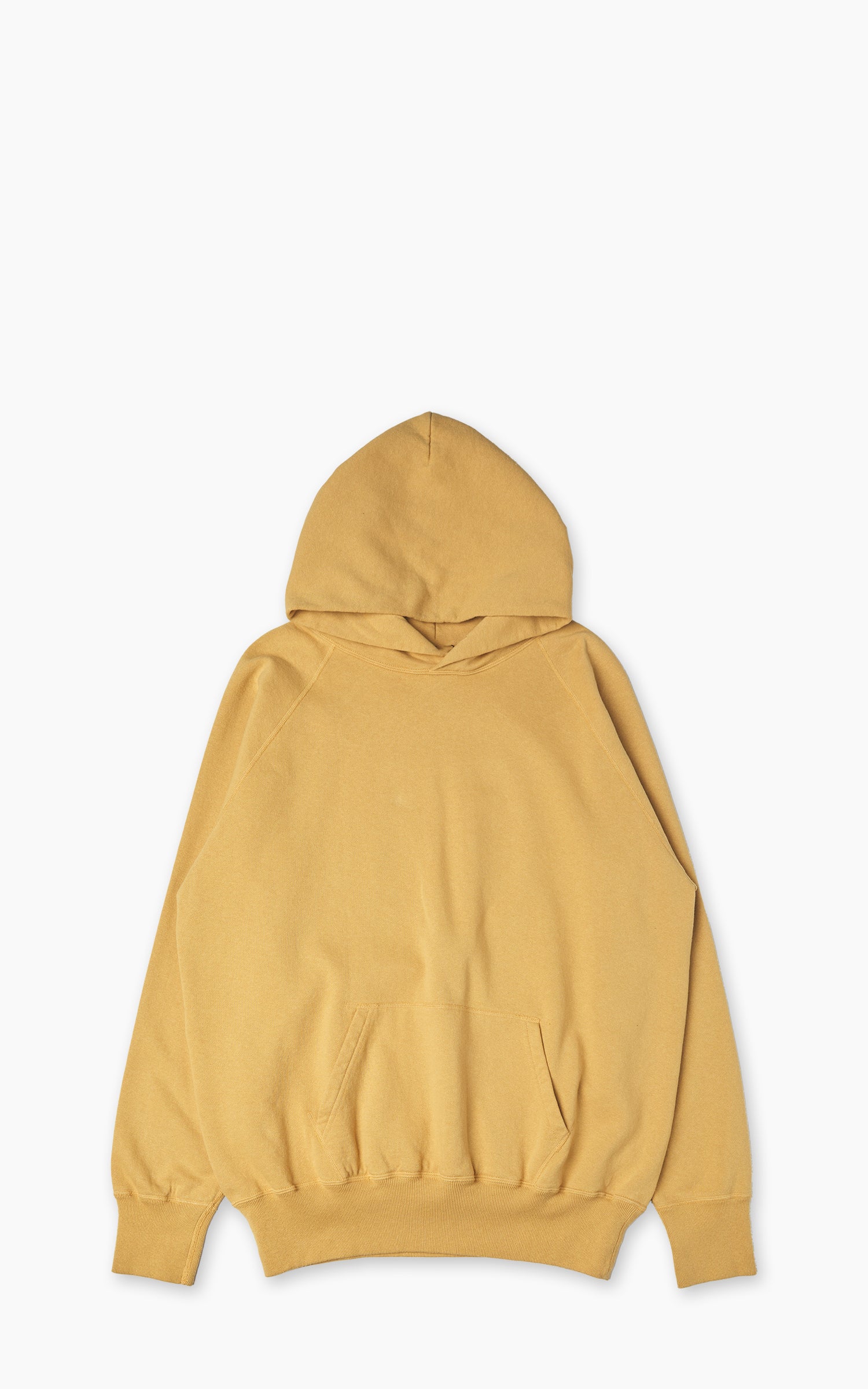 Warehouse & Co. Lot 462 Plain Hooded Sweatshirt Mustard
