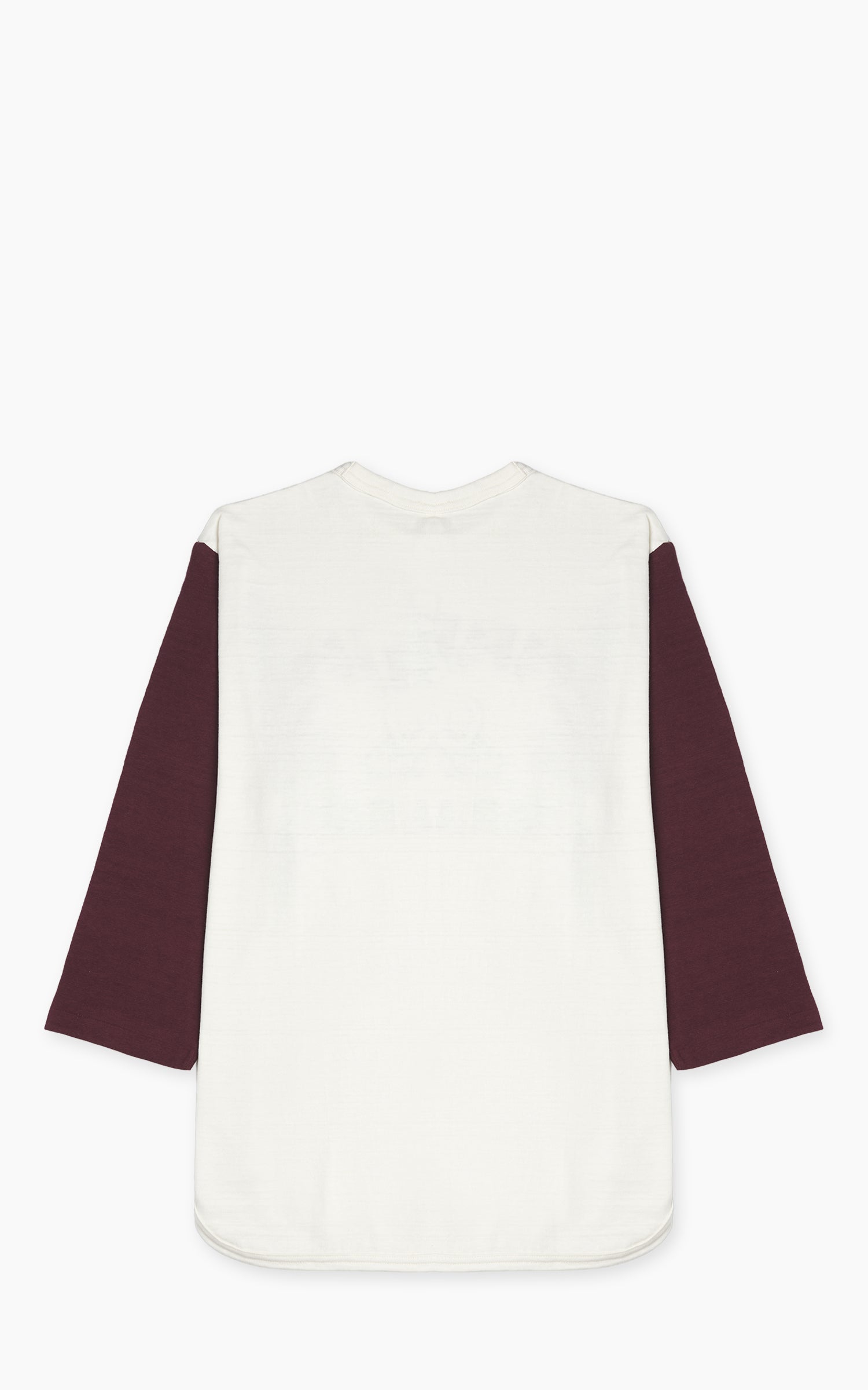 Warehouse & Co. Lot 4800 3/4 Sleeve Baseball Tee NP-27 Cream/Bordeaux