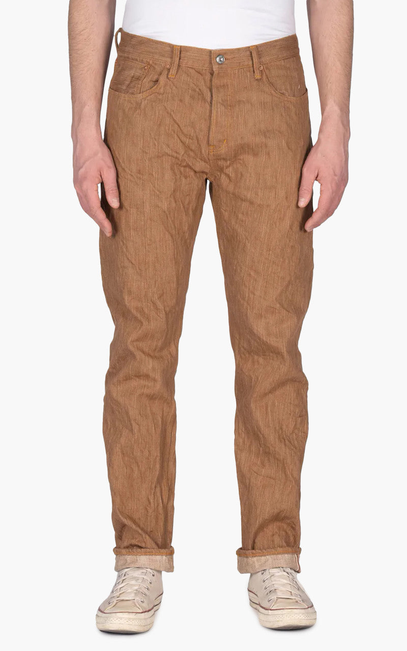 Naked & Famous Denim Weird Guy MIJ11 Tokushima Hand Dyed Kakishibu Selvedge