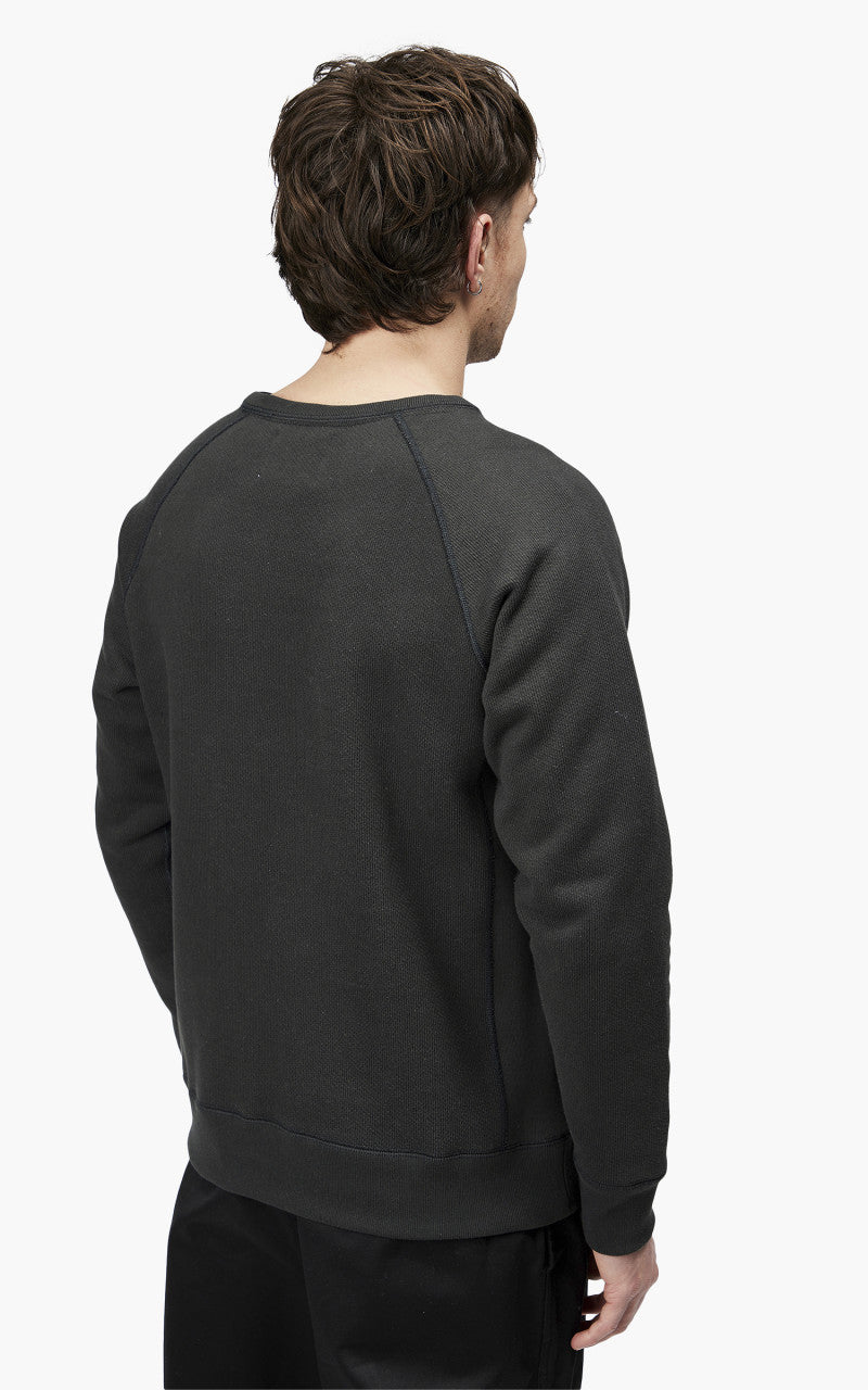 Wonder Looper Pullover Crewneck 701gsm Double Heavyweight French Terry Sumi Black