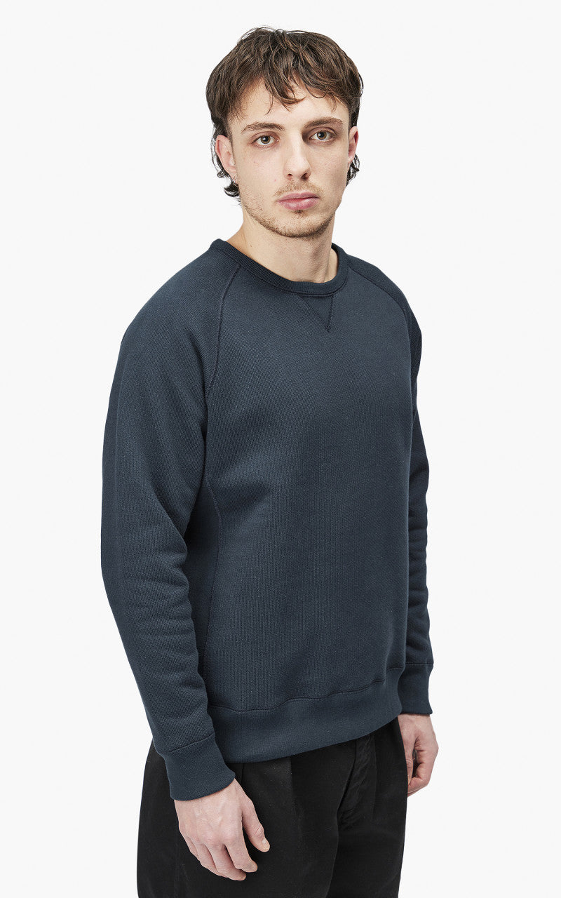 Wonder Looper Pullover Crewneck Double Heavyweight French Terry Navy
