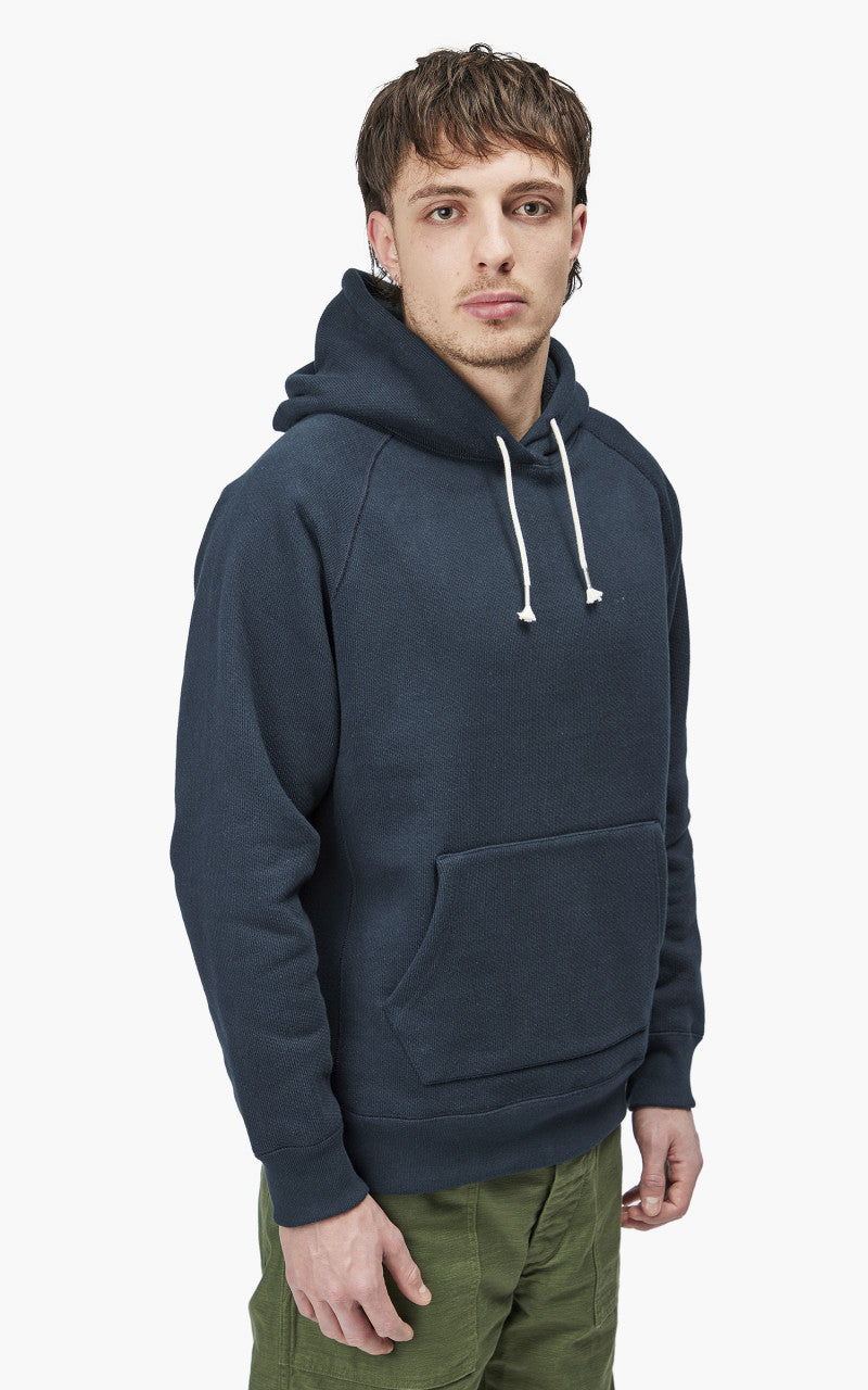Wonder Looper Pullover Hoodie Double Heavyweight French Terry Navy