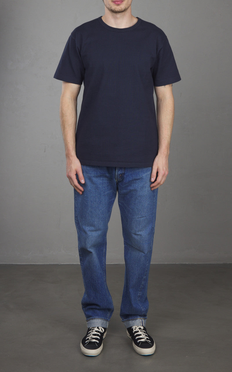 Wonder Looper Double Heavyweight Crewneck T-Shirt Navy